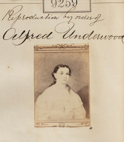 'Reproduction by order of Alfred Underwood' NPG Ax59082