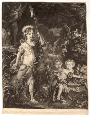 Children of Thomas, 2nd Baron Crew of Steine (Jemima, Airmine and Elizabeth) NPG D13164