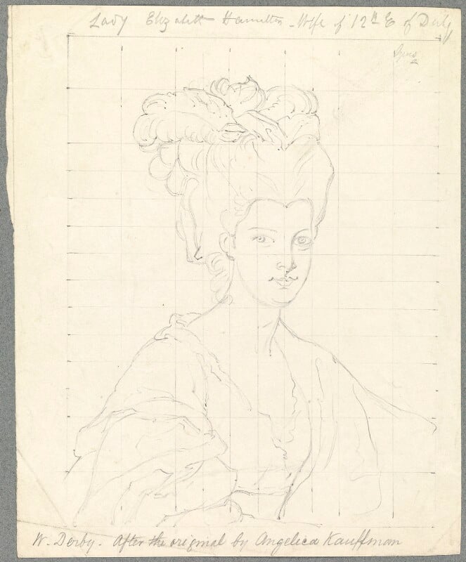 Elizabeth stanley (née hamilton), countess of derby npg d23124