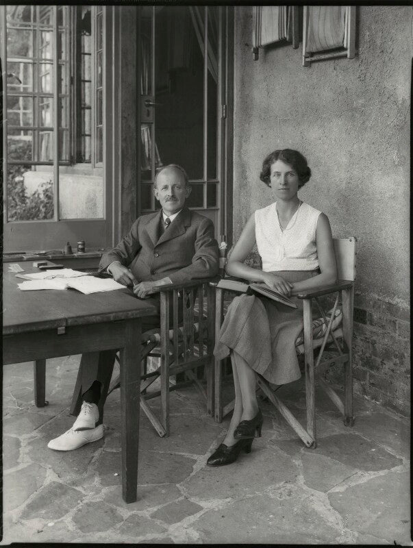 Maurice pascal alers hankey, 1st baron hankey; adeline hermine gertrude ernestine (née de smidt), lady hankey npg x151157