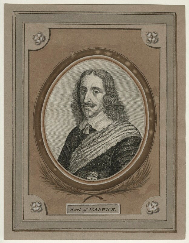 Unknown man, called robert rich, 2nd earl of warwick npg d22621