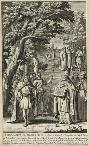 Ethelbert, King of Wessex and Kent, King of Wessex and Kent; St Augustine; St Lucius; Elvanus; Medvinus; St Alban NPG D23599