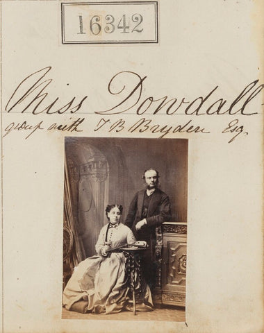 Miss Dowdall; Mr T.B. Bryden NPG Ax64256