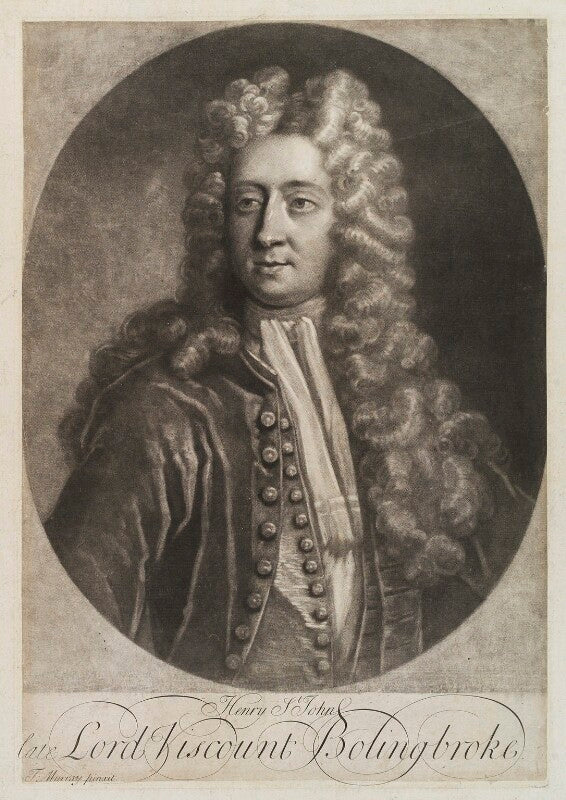 Henry st john, 1st viscount bolingbroke npg d19374