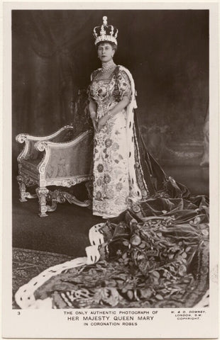 'The only authentic photograph of Her Majesty Queen Mary in Coronation Robes' NPG x136306