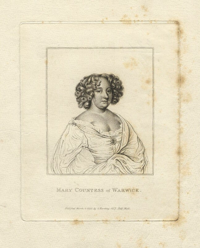 Mary rich (née boyle), countess of warwick npg d13218