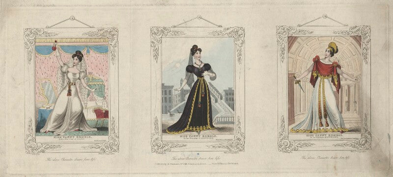 Fanny kemble as juliet, belvidera and euphrasia npg d3467