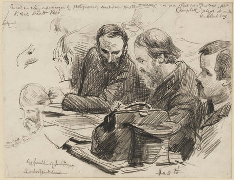 Group including Charles Stewart Parnell and H. Campbell NPG 2242