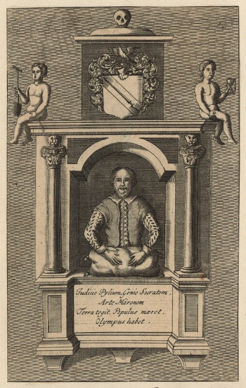 Monument to william shakespeare in holy trinity church, stratford upon avon npg d21014