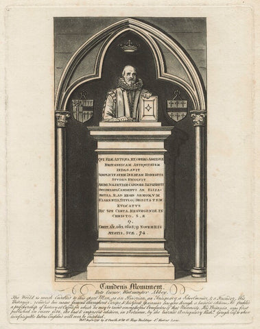 Monument to William Camden in Westminster Abbey NPG D21099