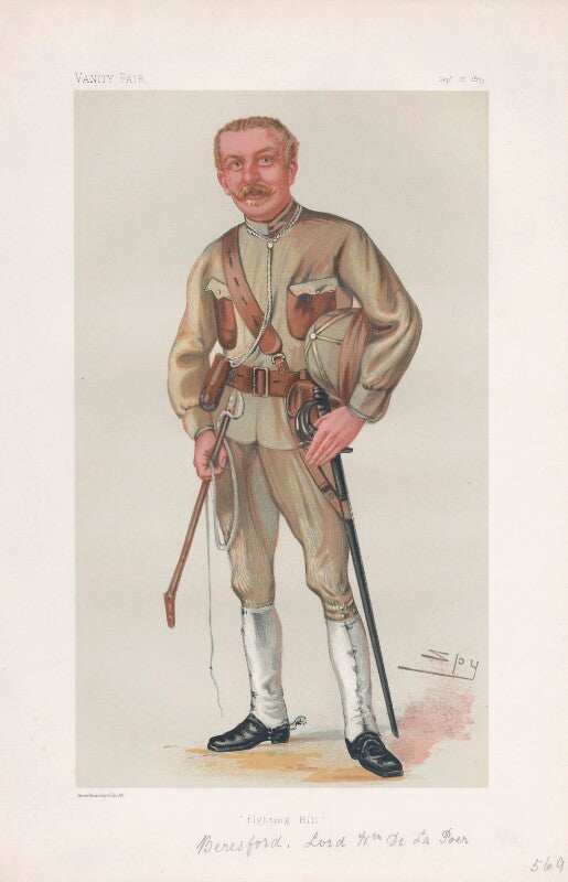 Lord william leslie de la poer beresford ('men of the day. no. 205.') npg d43924