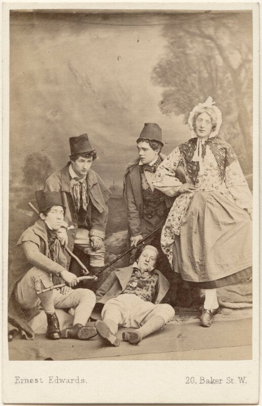 Five unknown actors in 'arrah na pogue' npg x139995