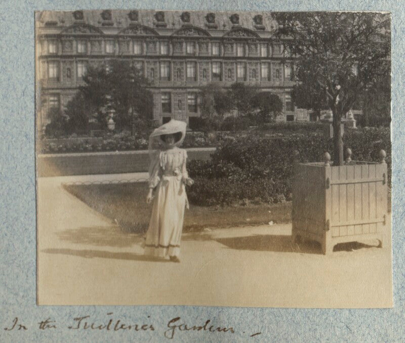 Lady ottoline morrell ('in the tuilleries gardens') npg ax140072