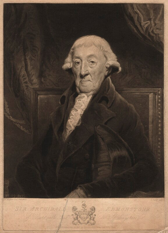 Sir archibald edmonstone, 1st bt npg d1826