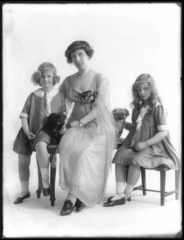 Marie Louise Priscilla; Ethel Lucy (née Hare), Lady Perrott; Helena Ruth (née Perrott), Viscountess Maitland NPG x120384