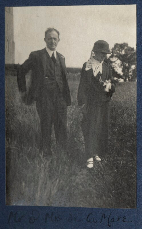 Walter de la mare; elfrida de la mare (née ingpen) npg ax141615