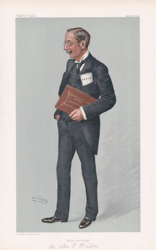 Sir (john) frederick bridge ('men of the day. no. 913. "westminster bridge"') npg d45218