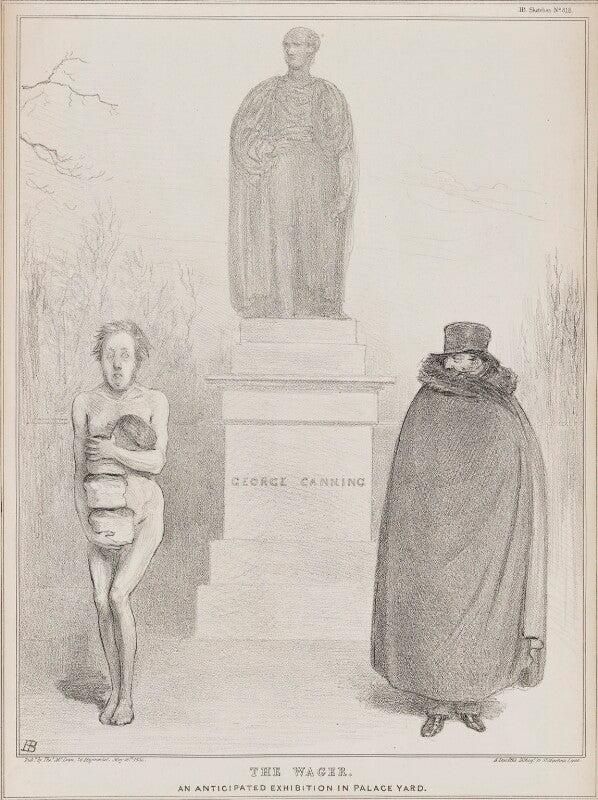 The wager (charles william wentworth fitzwilliam, 3rd earl fitzwilliam; james edward harris, 2nd earl of malmesbury) npg d41254