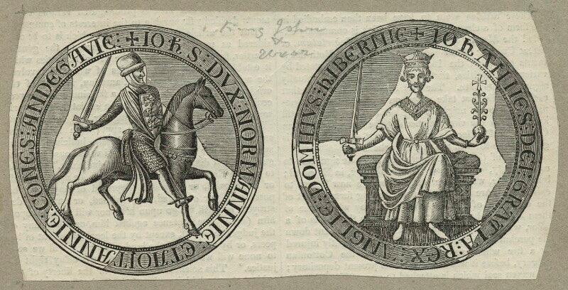 The seal of king john from the magna carta npg d23650