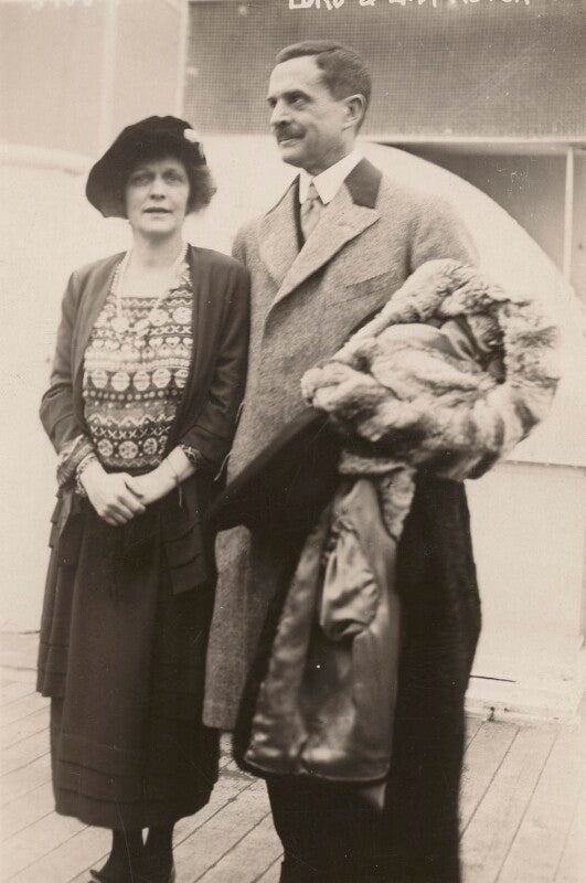 Violet mary (née elliot murray kynynmound), lady astor of hever; john jacob astor, 1st baron astor of hever npg x198553