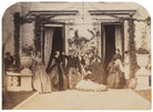 Hon. Caroline Liddell (née Barrington); Looloo Kingscote (Louise Harriet Kingscote); Georgina (née Liddell), Baroness Blomfield; John Arthur Douglas Bloomfield, 2nd Baron Bloomfield; Colonel Bradford; Miss Bradford; Mrs Bradford NPG Ax26201