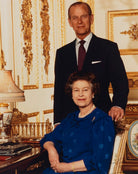 Queen Elizabeth II; Prince Philip, Duke of Edinburgh NPG P1541
