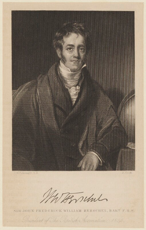 Sir john frederick william herschel, 1st bt npg d16022