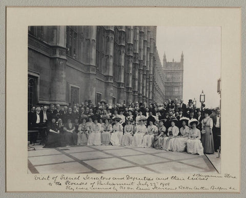 'Visit of French Senators and Deputies and their Wives to the Houses of Parliament' NPG x135015