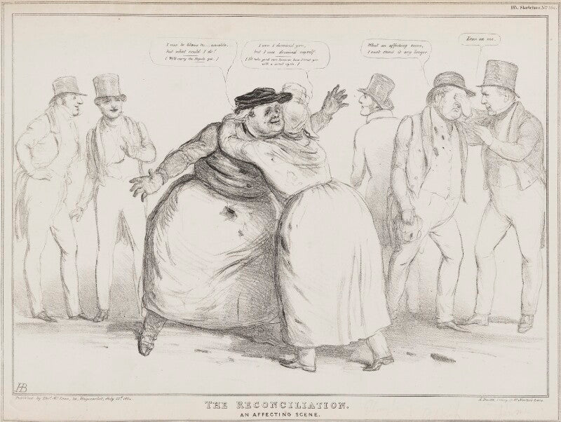 The reconciliation. an affecting scene. npg d41266