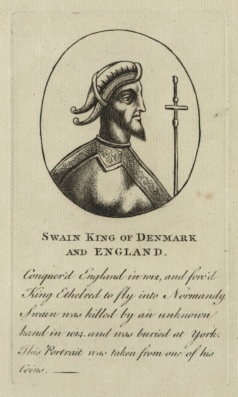Swain, King of Denmark and England NPG D23587