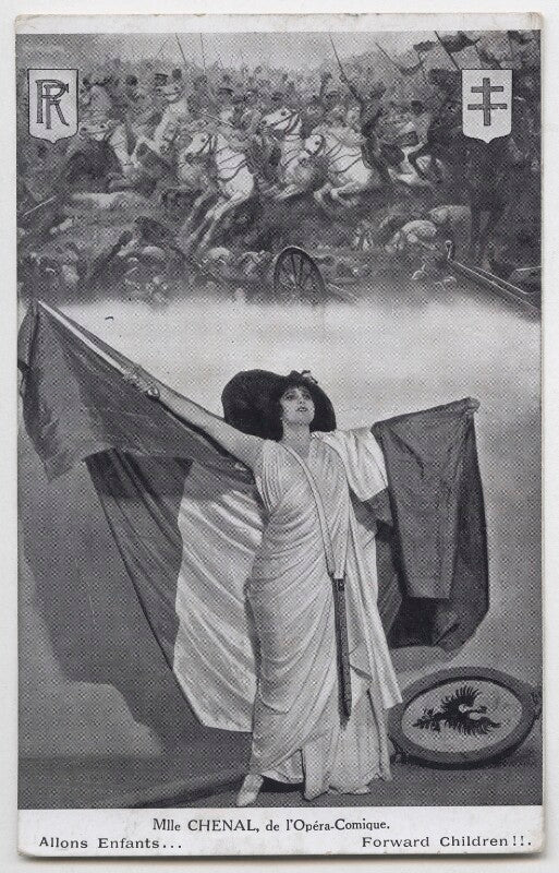 Marthe chenal singing 'la marseillaise' npg x138218