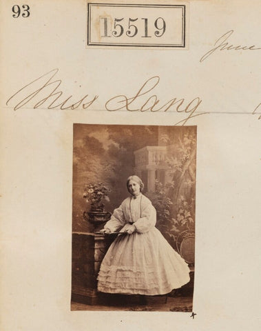 Miss Lang NPG Ax63451