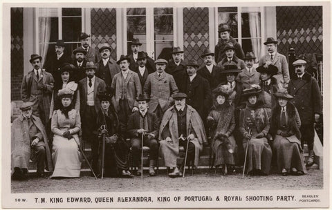 'T.M. King Edward, Queen Alexandra, King of Portugal & Royal Shooting Party' NPG x196925