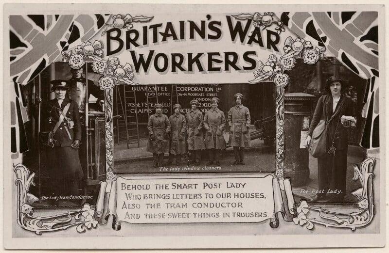 'britain's war workers' (eight unknown sitters) npg x198212