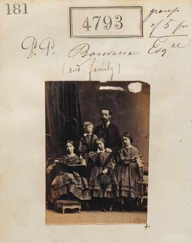 Philip Pleydell-Bouverie and four unknown children NPG Ax54804