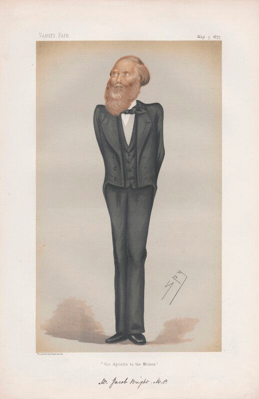 Jacob bright ('statesmen. no. 251.') npg d43795