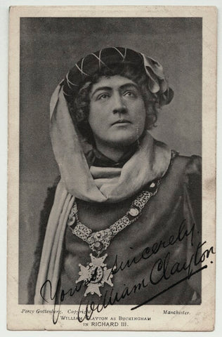 William Clayton (William George Grant) as the Duke of Buckingham in 'Richard III' NPG x6094