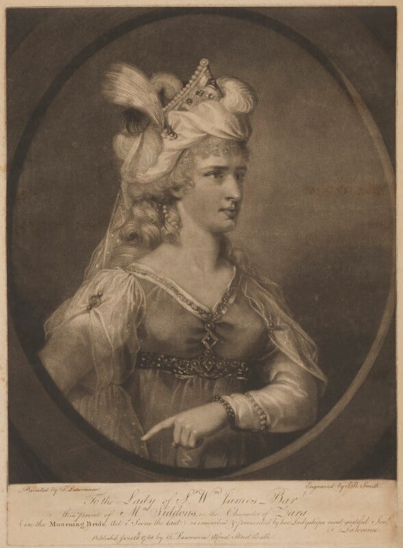 Sarah siddons (née kemble) in the character of zara npg d41673