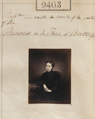 Princess de la Tour d' Auvergne ('Reproduction in carte-de-visite of the portrait of the Princess de la Tour d'Auvergne') NPG Ax59209