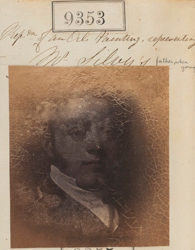 'reproduction of an oil painting representing mr silvy's father when young' (onésipe tullius &eacute;mile léon silvy) npg ax59159