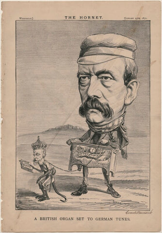 'A British Organ set to German Tunes' (Wilhelm I, Emperor of Germany and King of Prussia; Prince Otto Edward Leopold von Bismarck-Schonhausen) NPG D48220