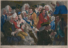 A Group of well known Connoisseurs at a Sale of Pictures NPG D47052