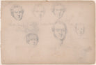 Possibly Linton Steamer and five unknown sitters NPG D23313(57)