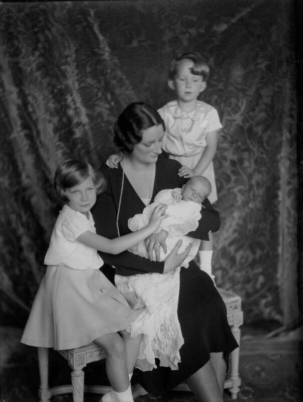 Astrid, queen of the belgians with her children npg x130235