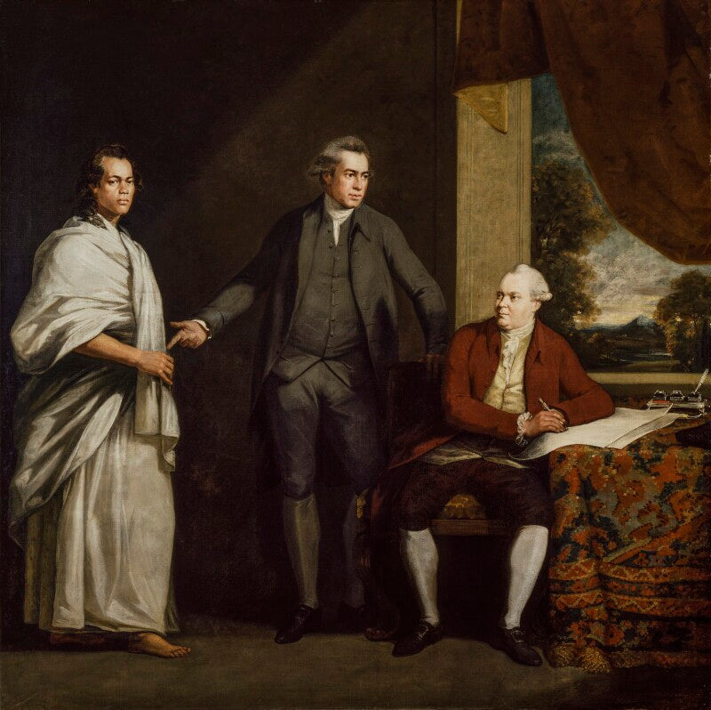 Mai (Omai), Sir Joseph Banks and Daniel Solander NPG 6652