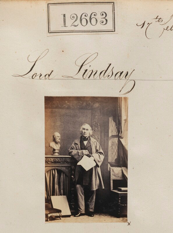 Alexander william crawford lindsay, 25th earl of crawford and 8th earl of balcarres npg ax62307