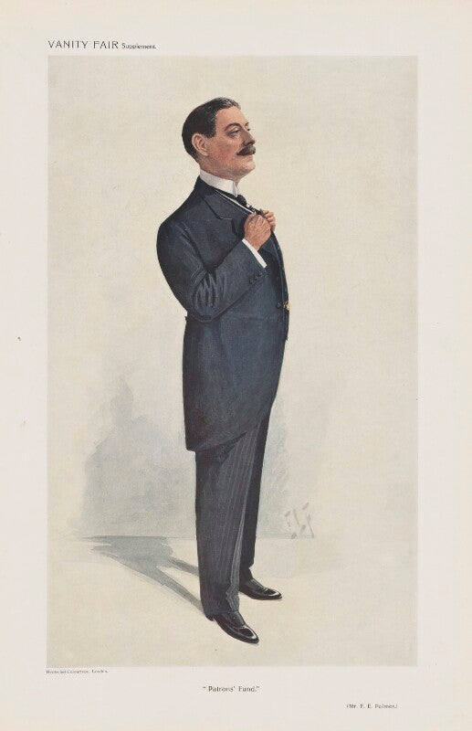 Samuel ernest palmer, 1st baron palmer ('men of the day. no. 1182. "patrons' fund."') npg d45496