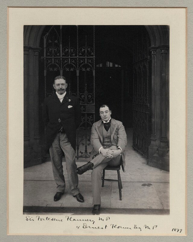 Sir james fortescue flannery, 1st bt; sir ernest francis swan flower npg x134987