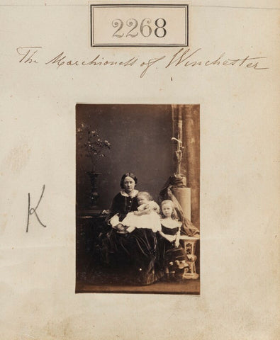 The Marchioness of Winchester with her two eldest children NPG Ax51656