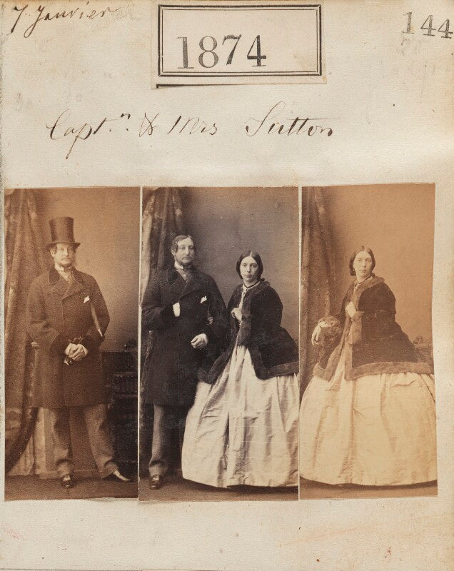 Captain f. sutton; mrs sutton npg ax51265